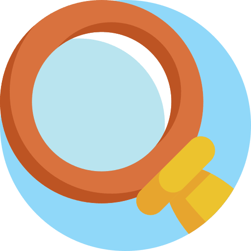 Loupe zoom education detective icon Loupe zoom education detective icon