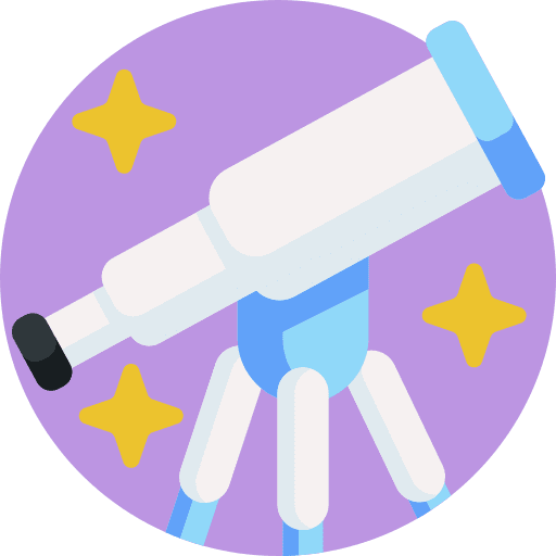 Telescope education space icon Telescope education space icon