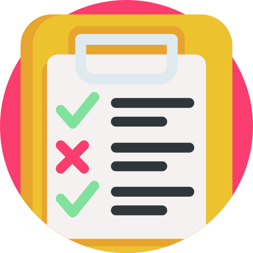 Test check mark archive education icon Test check mark archive education icon