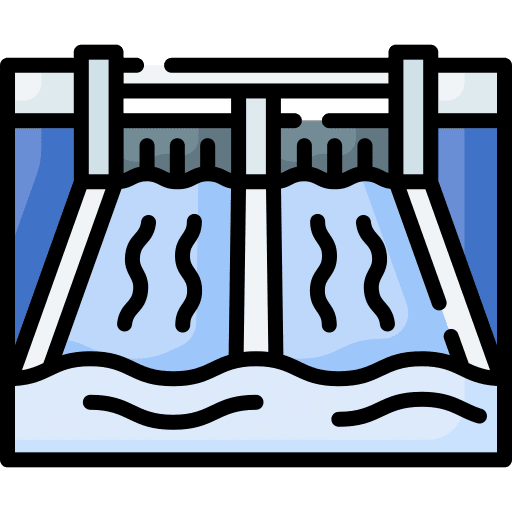 Dam ecology and environment dam dyke icon