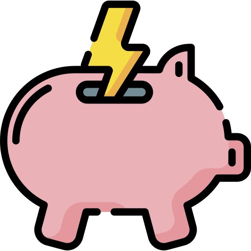 Energy saving efficiency ecology energy icon