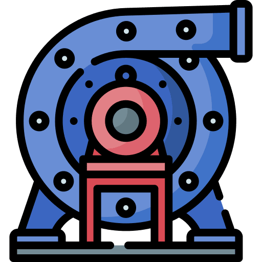 Hydro turbine technology hydro icon