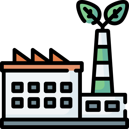 Factory factory pollution contamination icon