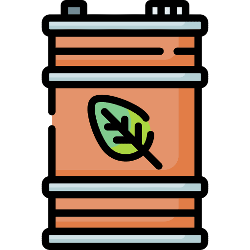 Natural green power gas station green icon