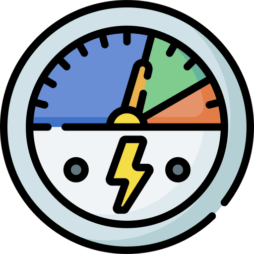 Gauge ecology and environment performance gauge icon