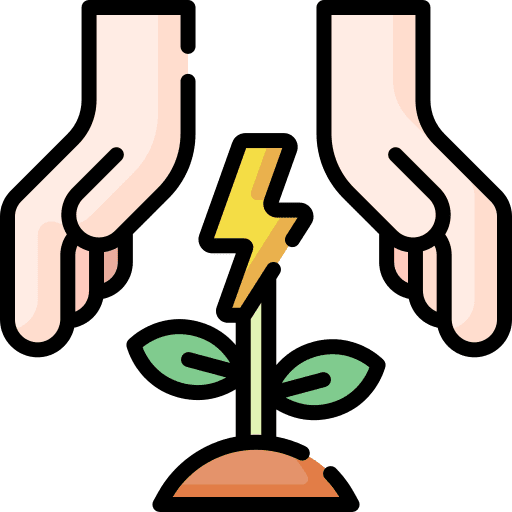 Natural power ecology and environment natural icon