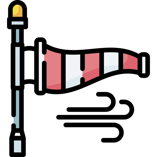Wind socks wind weather icon