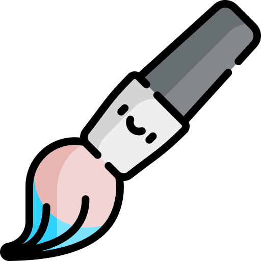 Brush paint art and design art icon Brush paint art and design art icon