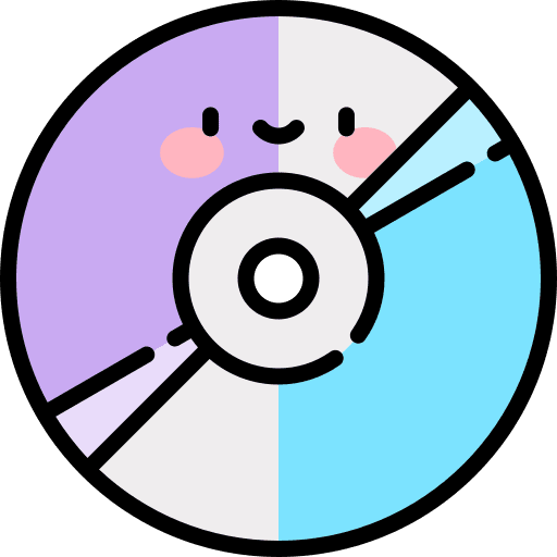 Cd music and multimedia music bluray icon