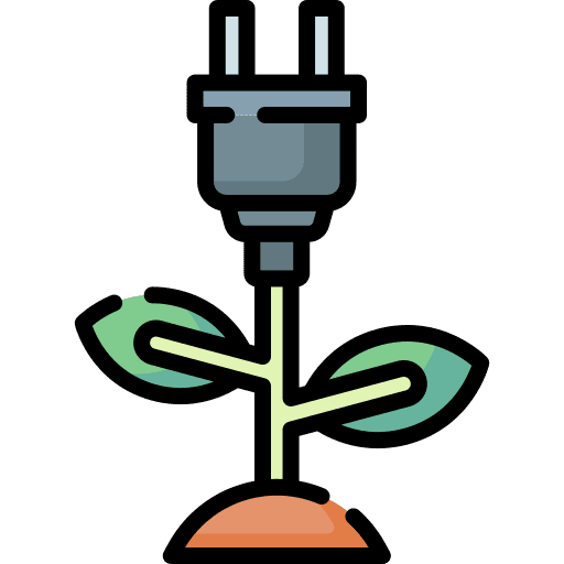Ecological plug ecology and environment charging icon