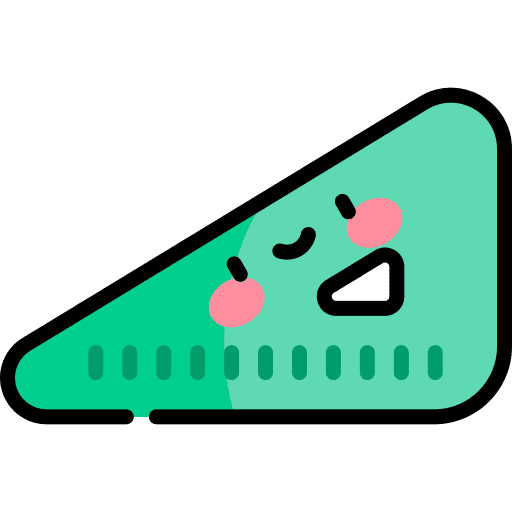 Square rule school material tools and utensils icon Square rule school material tools and utensils icon