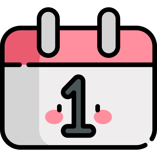 Calendar one date time icon Calendar one date time icon