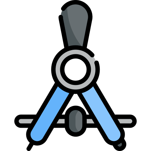 Compass tools and utensils draw school materials icon Compass tools and utensils draw school materials icon