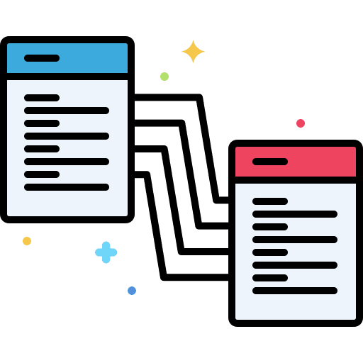 Mapping electronics document mapping icon
