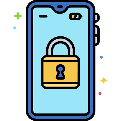 Mobile security security system padlock security icon
