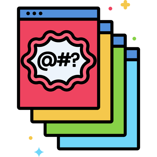 Ad pop up computing malware virus icon