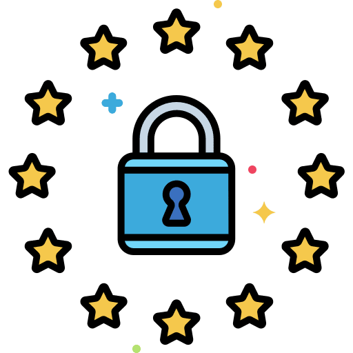 Gdpr password personal data lock icon