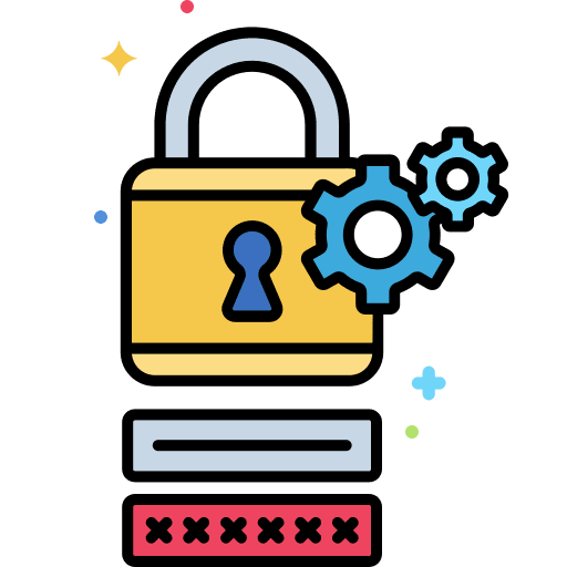 Password manager padlock electronics login icon