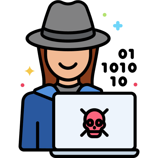 Hacker hacker code protection icon