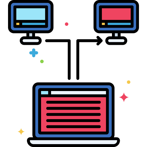 Local network networks local electronics icon