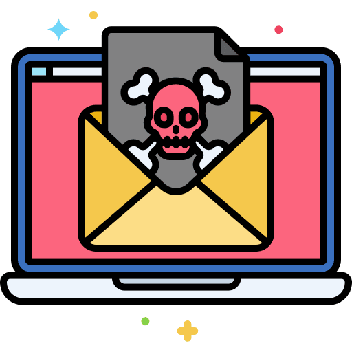 Virus computer ui error icon