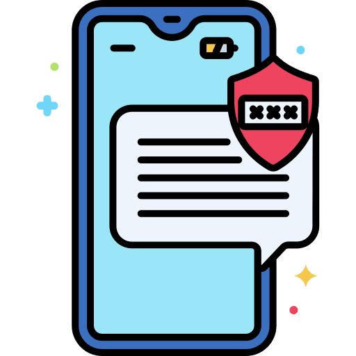 Data encryption privacy security protection icon