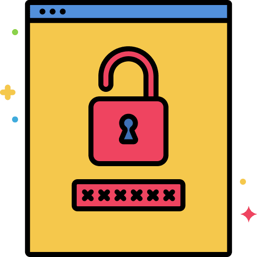 Password code login security icon