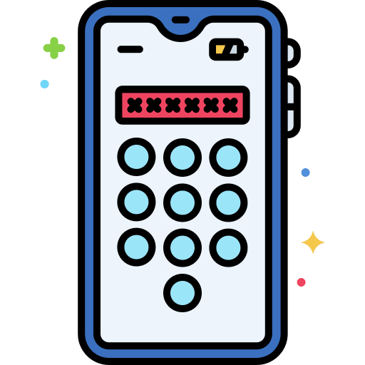 Pin code multimedia account pin code icon