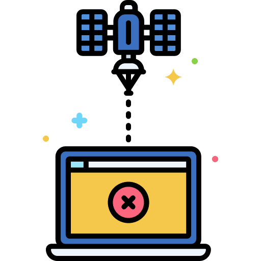 Satellite radio antenna parabolic communication icon