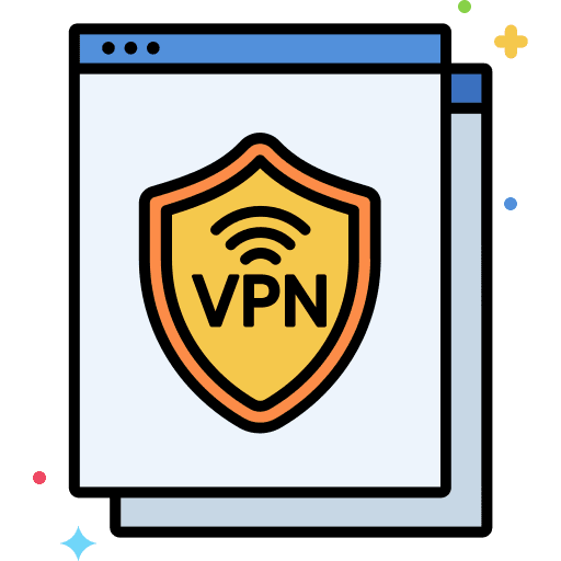 Vpn secure antivirus electronic icon