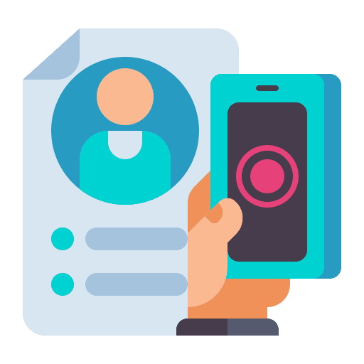 Case study profile business case icon