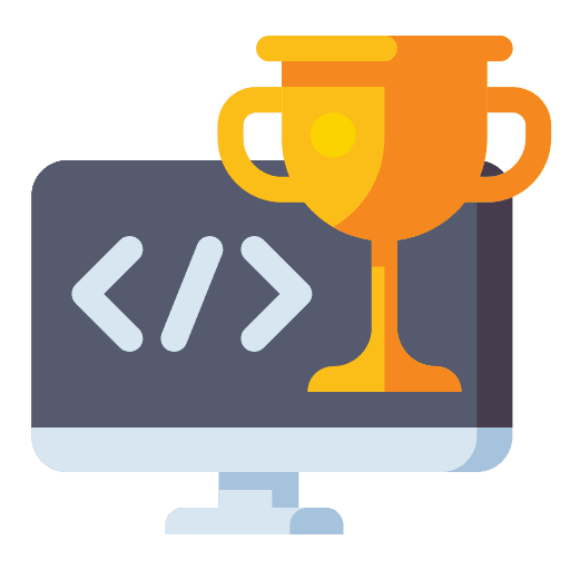 Hackathon sports and competition computer hacker icon