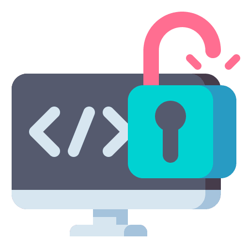 Open source open coding open source icon