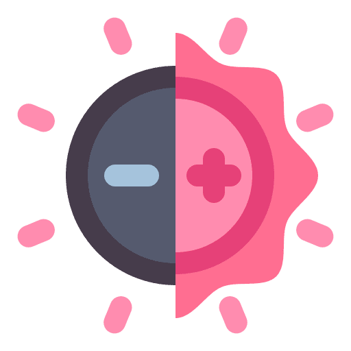 Contrast contrast option art and design icon