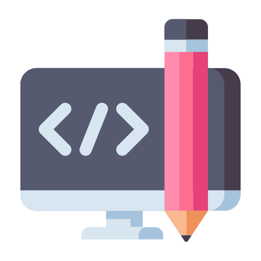 Designer business and finance code designer icon