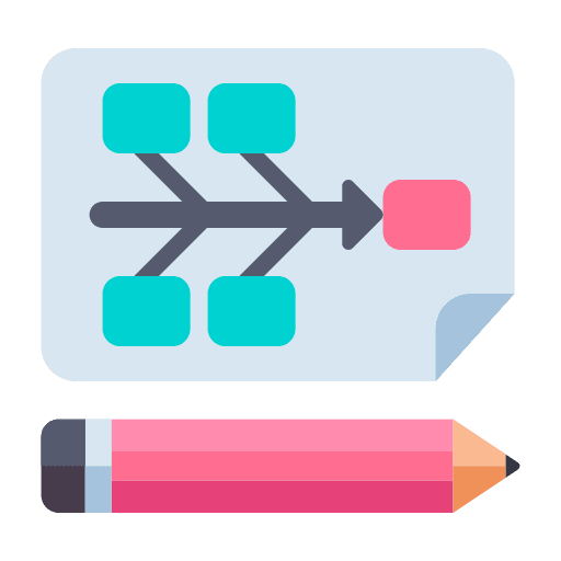 Fishbone flowchart app browser icon