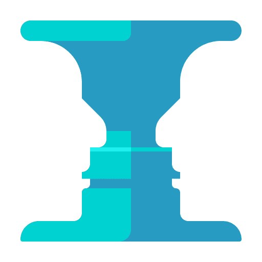 Negative shapes and symbols background faces icon