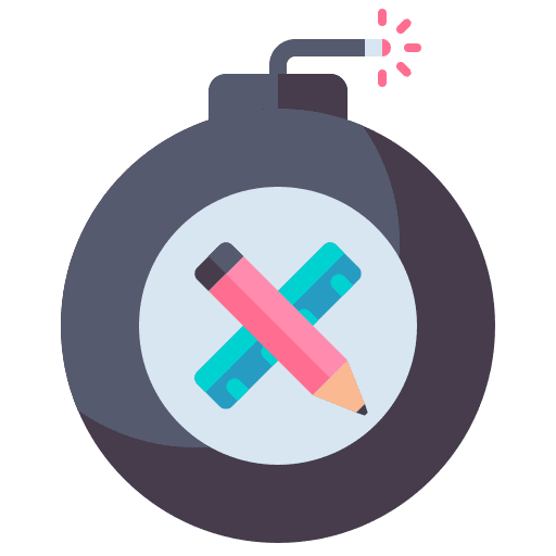 Bomb debt user user experience icon