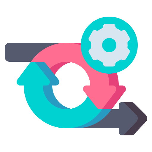 Iteration agile arrows flux icon
