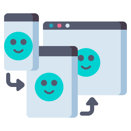 Responsive design computer responsive page ui icon