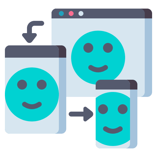 Responsive design content layout responsive design icon