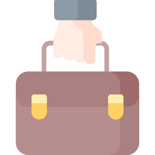 Briefcase suitcase business and finance bag icon