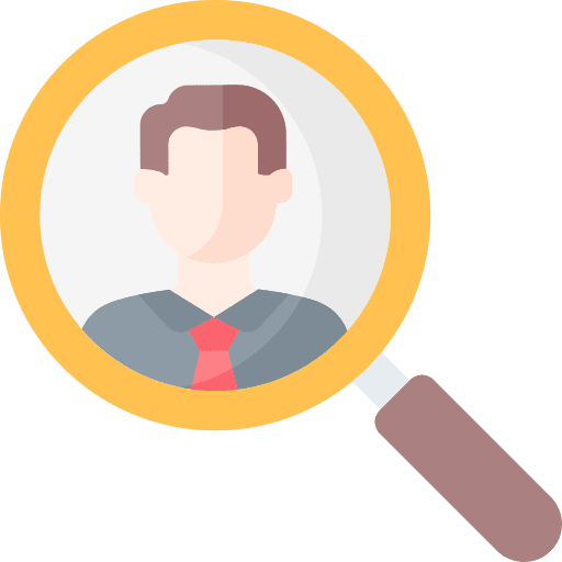 Job search employee business and finance human resources icon