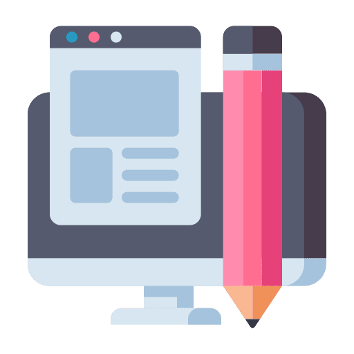 Web design blog electronics layout icon