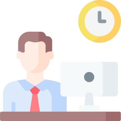 Worker office worker schedule icon