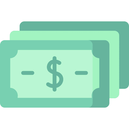 Cash dollar banking currency icon
