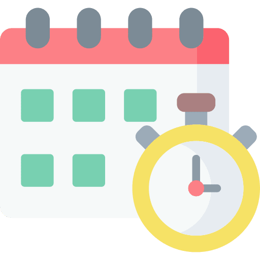 Deadline calendar organization time icon