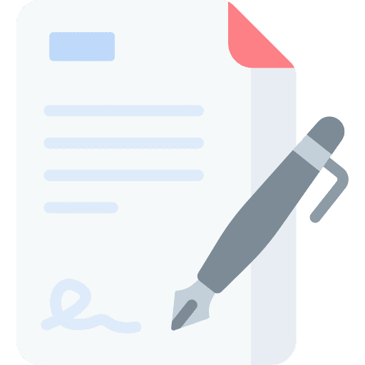 Signature business and finance signing signature icon