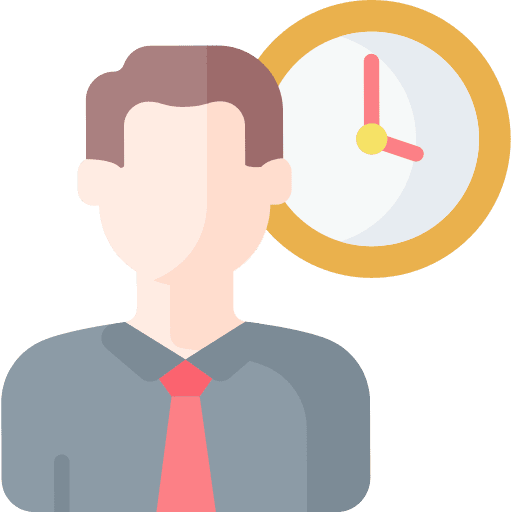 Work time work worker clock icon