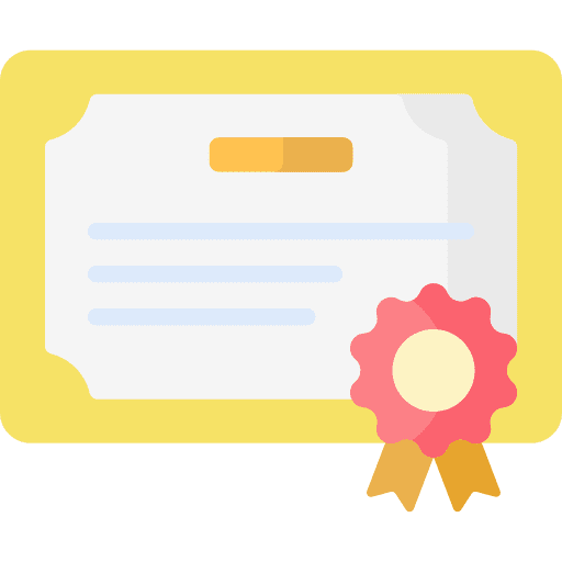 Certificate badge diploma certificate icon